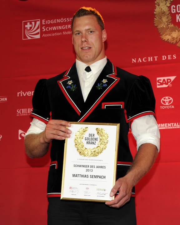 Matthias Sempach Schwingerkönig 2013 in Burgdorf, BE.