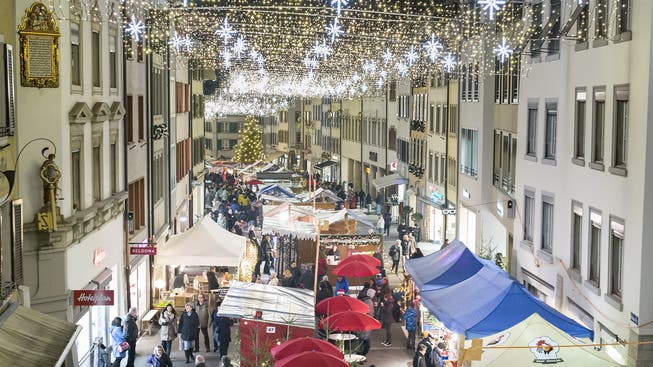 Vom 11. bis am 15. Dezember findet der Liestaler Weihnachtsmarkt statt. (Archivbild)