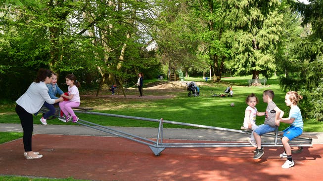 Der Spielplatz im Stadtpark Olten. (Archiv)