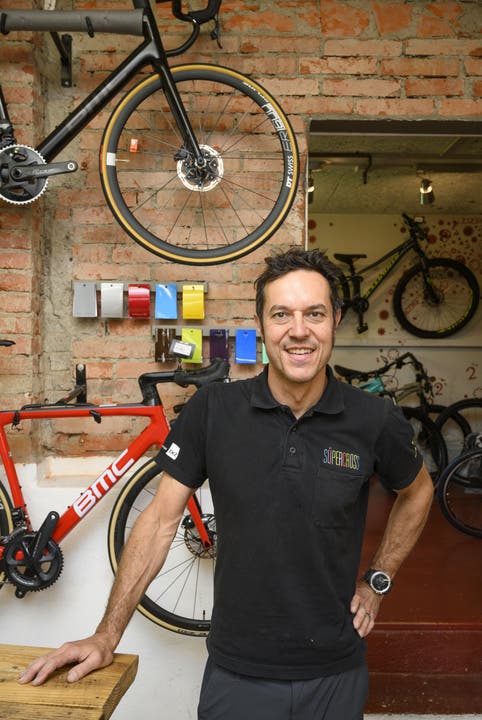  Marco Wieser betreibt im Quartier seine «Bike Zone»: Der Standort ist für ihn in vielerlei Hinsicht optimal.