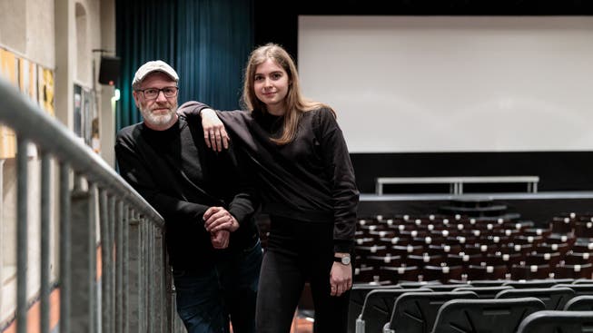 Urs Alber und seine Tochter Julia Schmid teilen die Leidenschaft des hiesigen Filmfestivals.