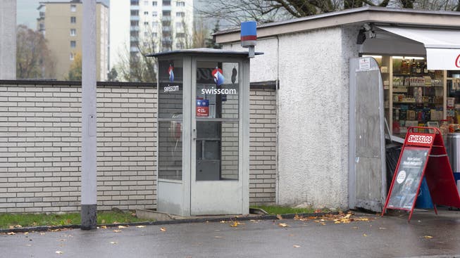 Die Telefonkabine der Schweiz steht an der Bruggerstrasse im Badener Kappelerhof.