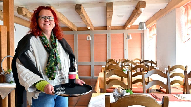 Eva Merz eröffnete den «Löwen» in Erlinsbach SO im Februar neu. Seit Ende Juni ist die Dorfbeiz aber geschlossen.