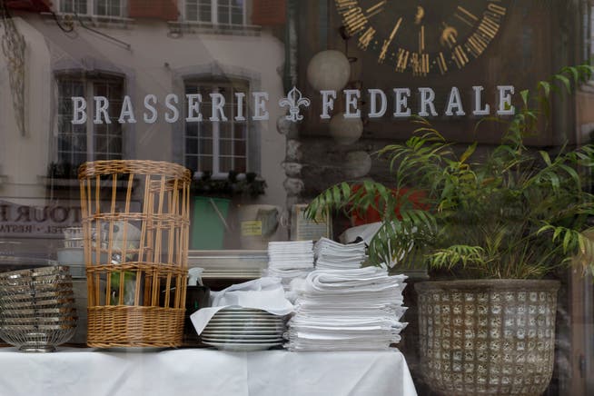 Am meisten betroffen sind Gastro-Betriebe wie hier die Brasserie Federale am Märetplatz – ebenfalls eine Mieterin von Urs Rudolf.