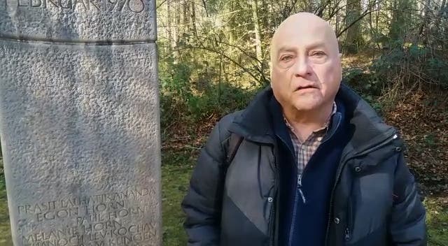 Peter Stoller aus Zürich: «Hier in diesem Wald habe ich vor 50 Jahren jemanden verloren, der mir sehr nahe stand.»