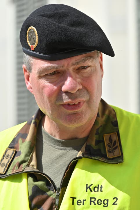 Divisionär Hans-Peter Walser, der Leiter der Volltruppenübung
