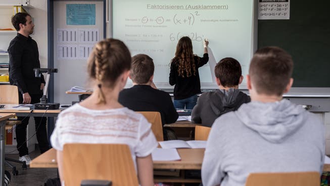 Solothurner Sekundarschüler kommen auf 4370 Lektionen in der Sekundarschulzeit.