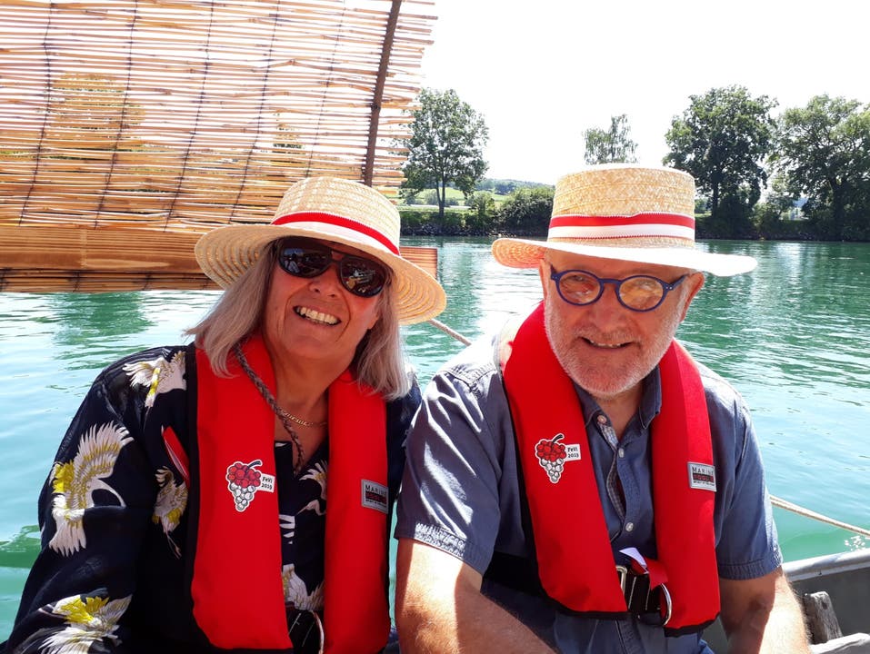 Monika Probst und Peter Probst, Gastböötler auf der aktuellen Strecke. Auch sie haben eine enge Verbindung zum Böötlen, sind seit 50 Jahren im Solothurner Kajakfahrer Klub. Paddeln regelmässig in ihrer Freizeit die Aare hoch und runter.