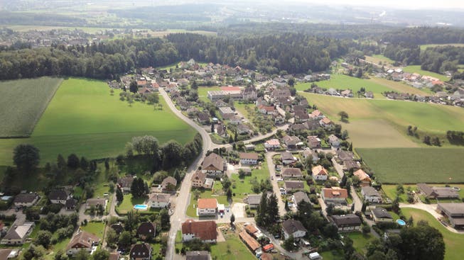 Blick auf die Gemeinde Hubersdorf