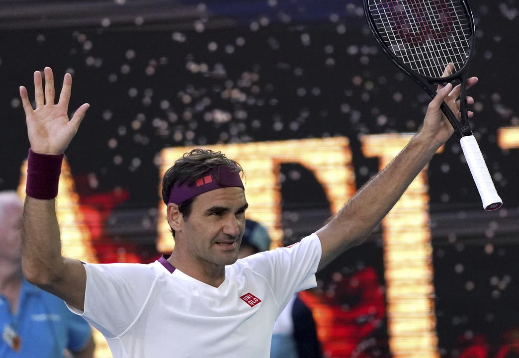 Was für eine Erlösung: Roger Federer jubelt nach 3,5 Stunden über seinen Viertelfinal-Sieg.