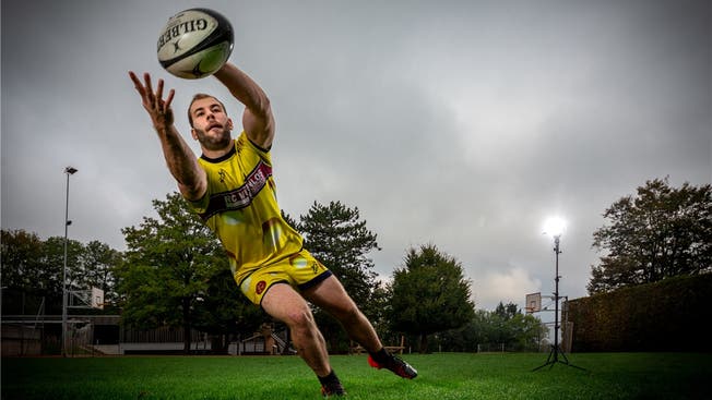 Das «Rugby-Ei» im Visier: Steven Blondin vom RC Würenlos.