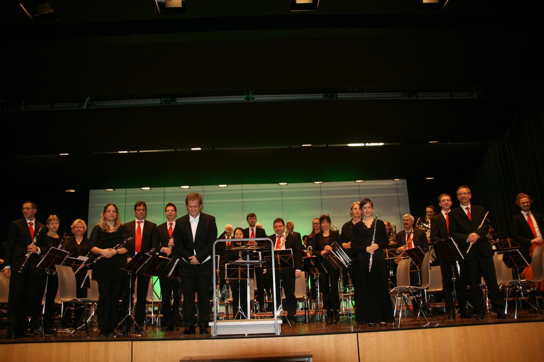 Das 50-köpfige Blasorchester Gebenstorf präsentierte sich am Neujahrskonzert in Bestform.