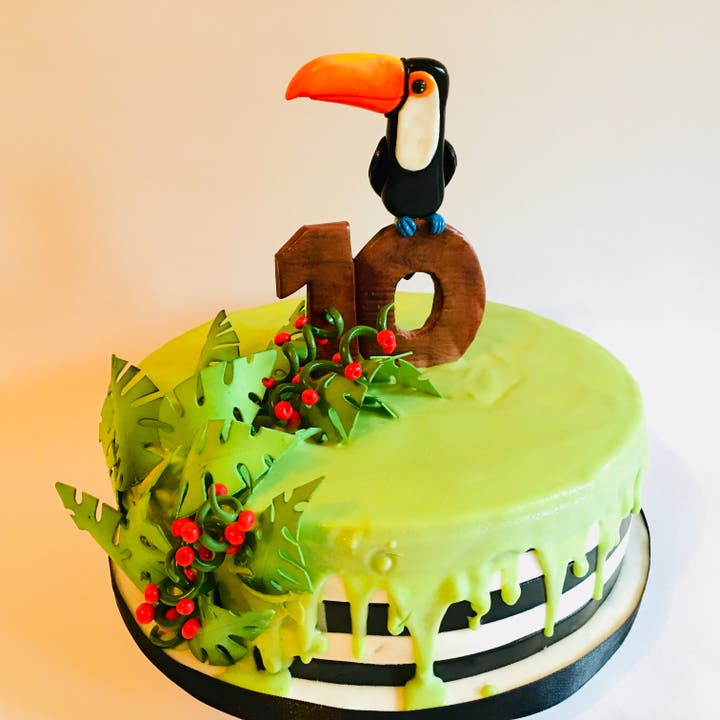 Tukan-Torte zum 10. Geburtstag