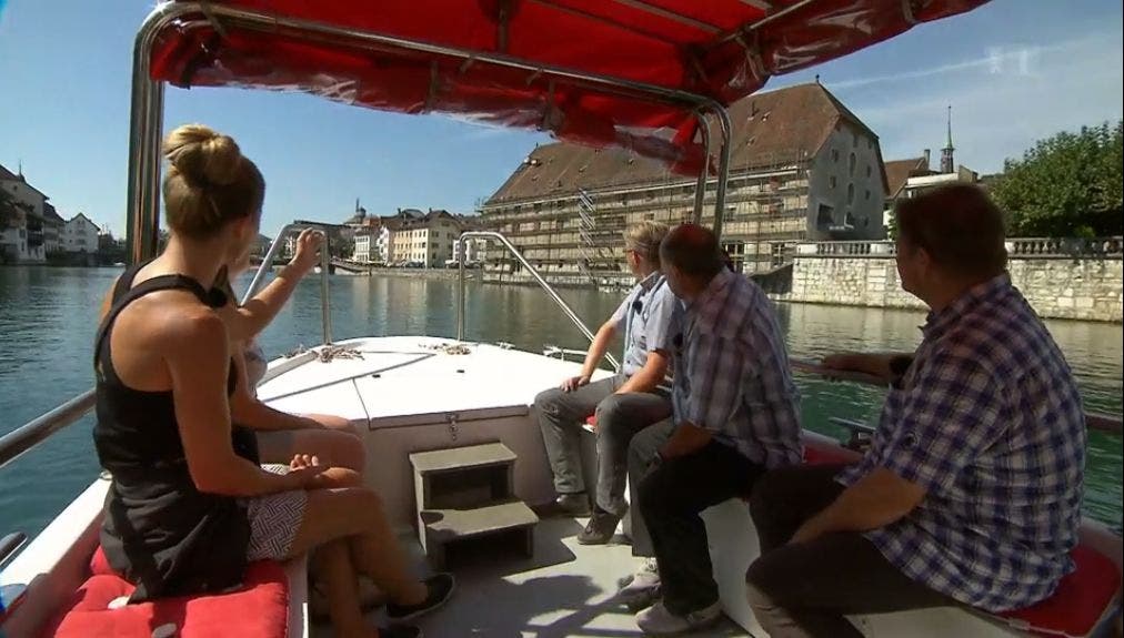 Solothurn - In einem Boot gehts stromaufwärts