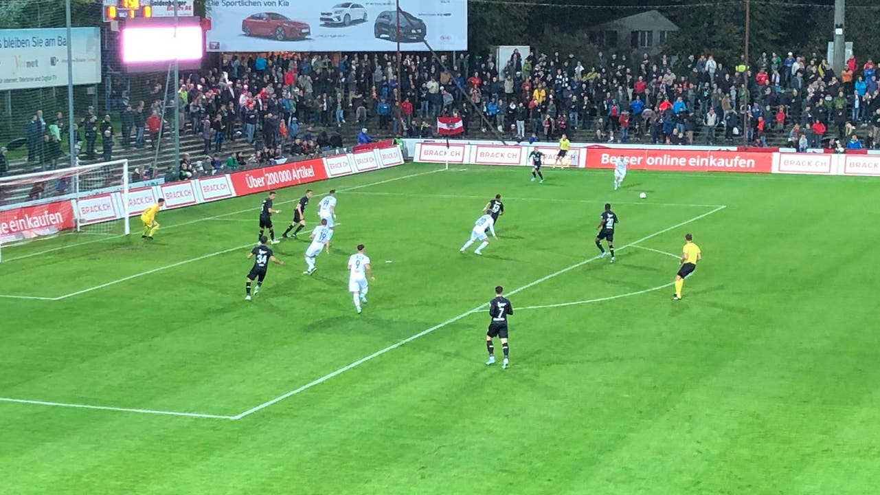 Eine Machtdemonstration des Leaders im Brügglifeld: Der FC Aarau kassiert sogar das 0:3 in der elften Minute.