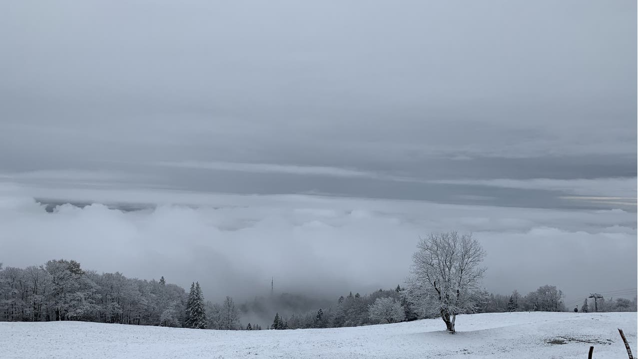 Erster Schnee Weissenstein 8. November 2019