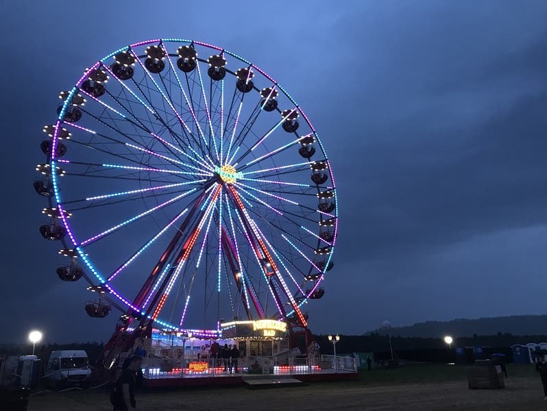 Das Riesenrad by night.