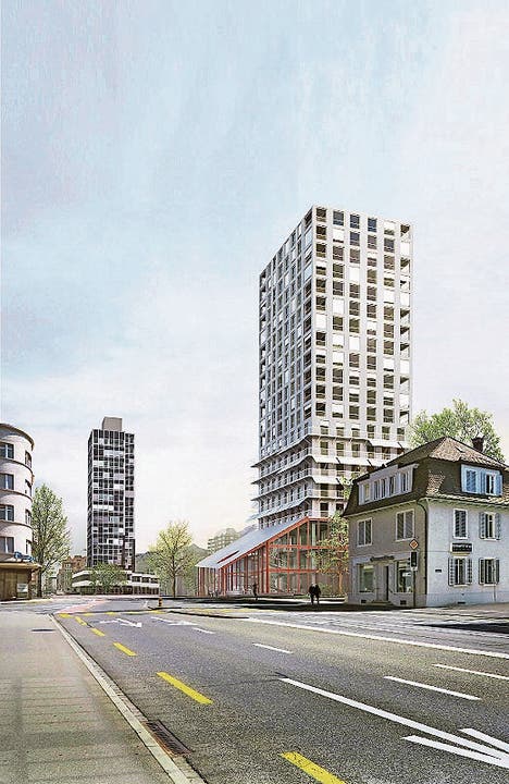 Mit urbanem Charakter und Glashalle: Der Entwurf «Streetware» von Christ Gantenbein Architekten aus Basel.