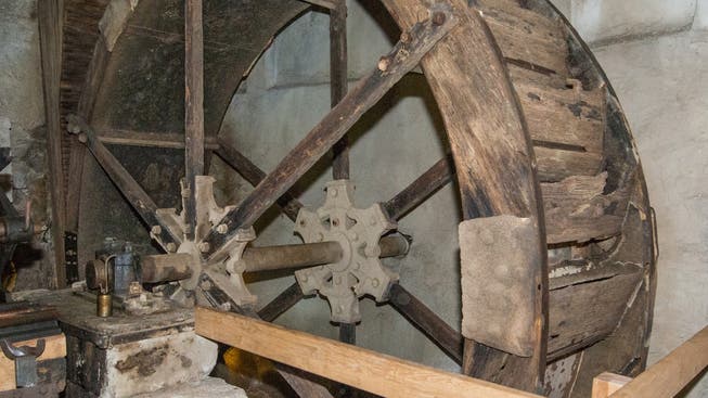 Das Mühlenrad ist eines der ältesten in der Schweiz. (Archivbild)