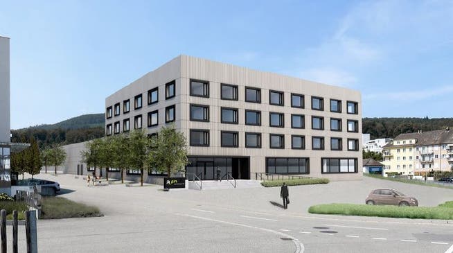 So wird sich das neue Betriebsgebäude der a.en im Dünnernbogen präsentieren.