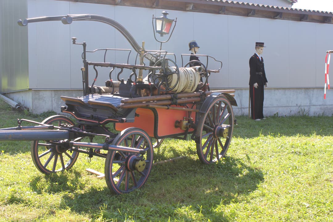 Feuerwehrgerät von anno dazumal wurde an der Sichlete ausgestellt