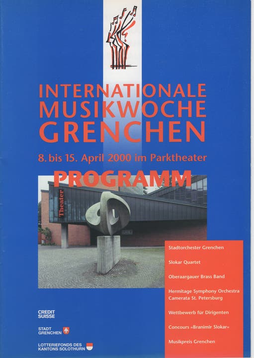 Plakat der Internationalen Musikwoche 2000
