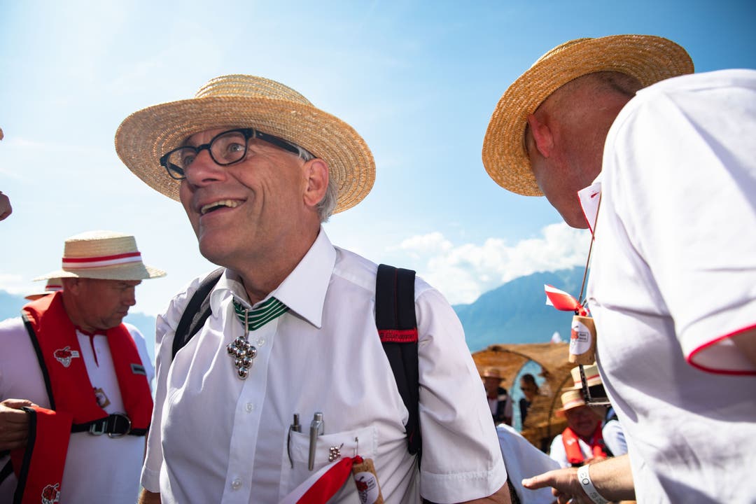 Auch Solothurns Stadtpräsident Kurt Fluri reiste mit dem Boot an
