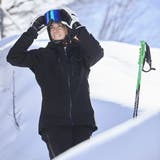 Die Urner Skirennfahrerin Eliane Christen fährt auf das Podest. (Bild: Jakob Ineichen (Andermatt, 15. Februar 2020))