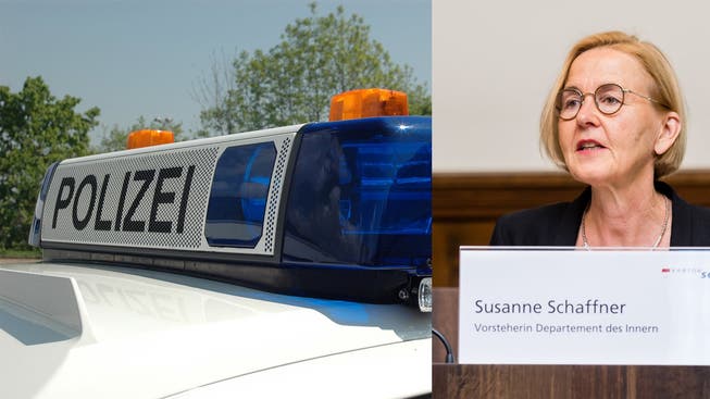 Susanne Schaffner ist als Vorsteherin des Departements des Innern Polizeidirektorin.