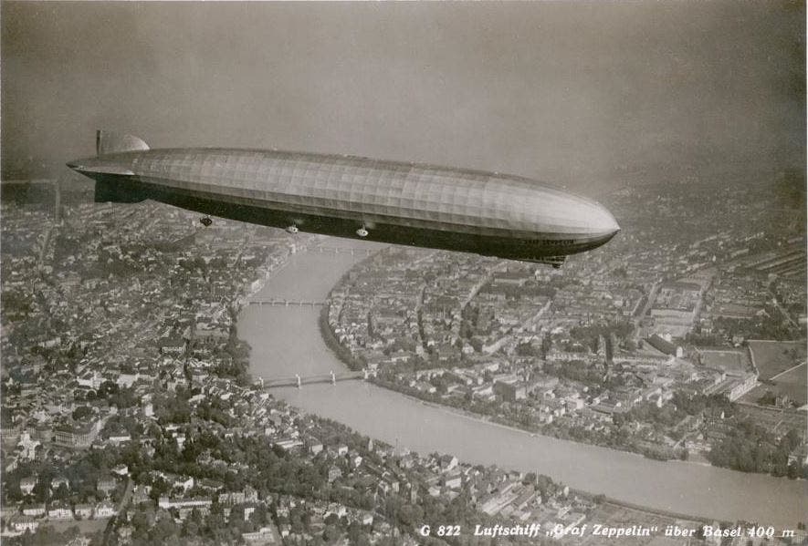 Zeppelin über Basel