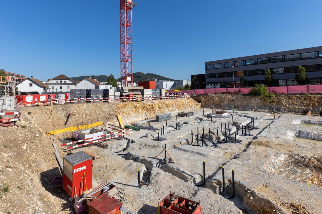 Grundsteinlegung für das neue Betriebsgebäude der Aare Energie Olten AG.