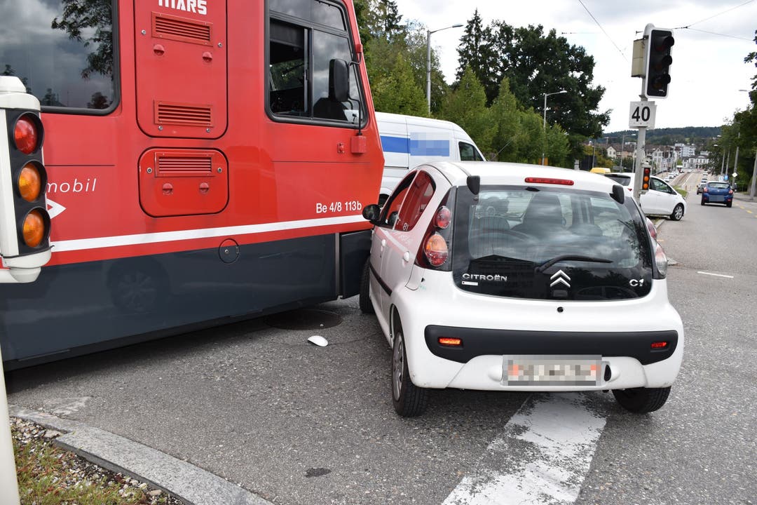 Unfall zwischen einem Auto und dem Bipperlisi am 31.August 2020.