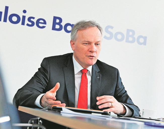 Trotz schwieriger Zeiten zufrieden mit dem Semesterergebnis: Jürg Ritz, CEO Baloise Bank SoBa.
