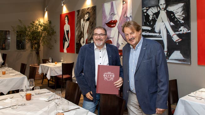 Massimo Santucci (links), der neue Geschäftsführer und Alex Heuberger, Inhaber im neu dekorierten Restaurant.