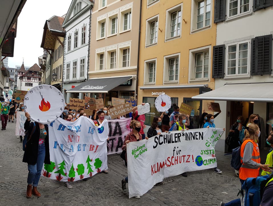 Klimademo in Aarau am 19. September 2020