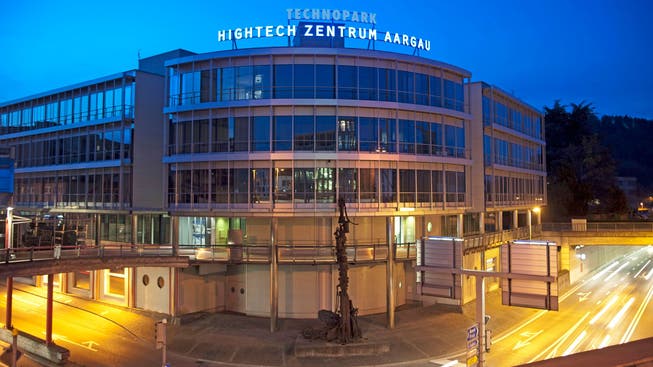 Blick auf das Hightech Zentrum Aargau (HTZ) mit Sitz in Brugg. (Archivbild)