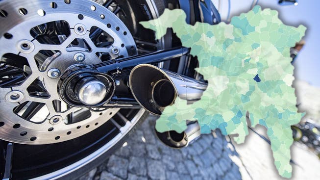 In der Motorrad-Statistik sticht eine Gemeinde besonders heraus: Mägenwil