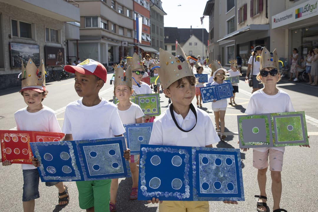 Die Schüler aus dem Hübeli hatten das Mottp: «Punkten mit Spielen in der Stadt».