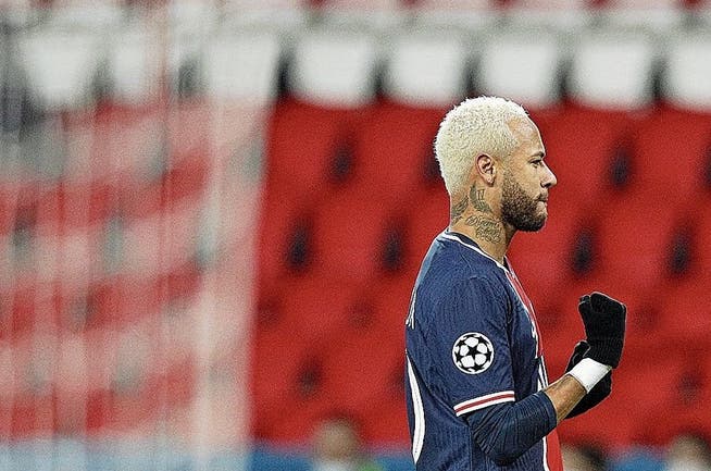 PSG-Star Neymar feiert seinen matchentscheidenden Penalty-Treffer.