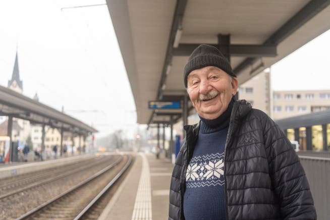 Mit dem Zug unterwegs zu sein, bedeutet dem Pensionär Josef Schärli viel.