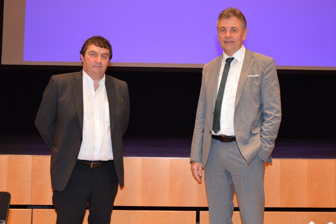 Optimistischer Blick in die Zukunft: ZAB-Geschäftsführer Claudio Bianculli (links) und ZAB-Verwaltungsratspräsident Kurt Baumann.
