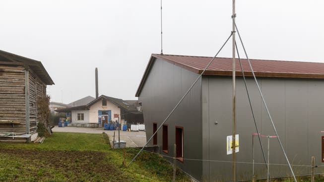 Standort der geplanten Swisscom-Antenne beim Feuerwehrmagazin