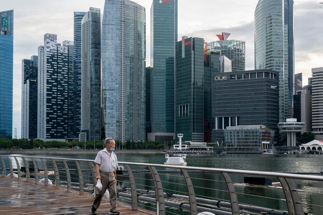Blick auf die globale Finanzmetropole Singapur im vergangenen Juli.
