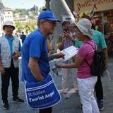 Wie hier in St.Gallen, sollen Tourist Angel künftig auch in Rorschach unterwegs sein. (Bild: TB)