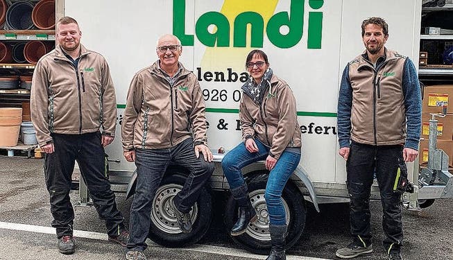 Das Landi Team Fulenbach (von links): Beni Kiener, Urs Jäggi, Katrin Hasler, Martin Reinhard.