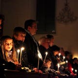 WeihnachtsmetteBild: Auch dieses Jahr fand in der gut gefüllten Schwyzer Kirche die Weihnachtsmette um 23.00 Uhr statt.Neue SZ/Laura Vercellone (Laura Vercellone / Neue Schwyzer Zeitung)