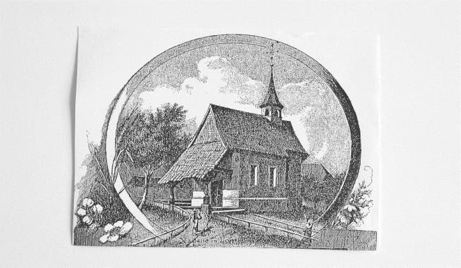 Die Kapelle Lohn auf einem Stich aus dem Jahr 1885.