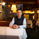Hotelier Ferdinand Zehnder in seinem Restaurant Lapin. (Bild: Dominik Wunderli (Luzern, 22. Dezember 2020))