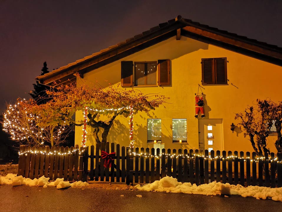 Die Weihnachtsdekoration der Familie Furrer in Hägendorf