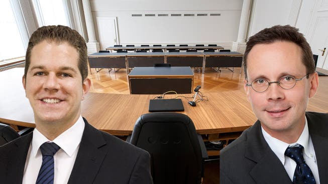 Wer spricht im Obergerichtssaal in Zukunft Recht: Christian Werner (l.) oder Christian Winiger?